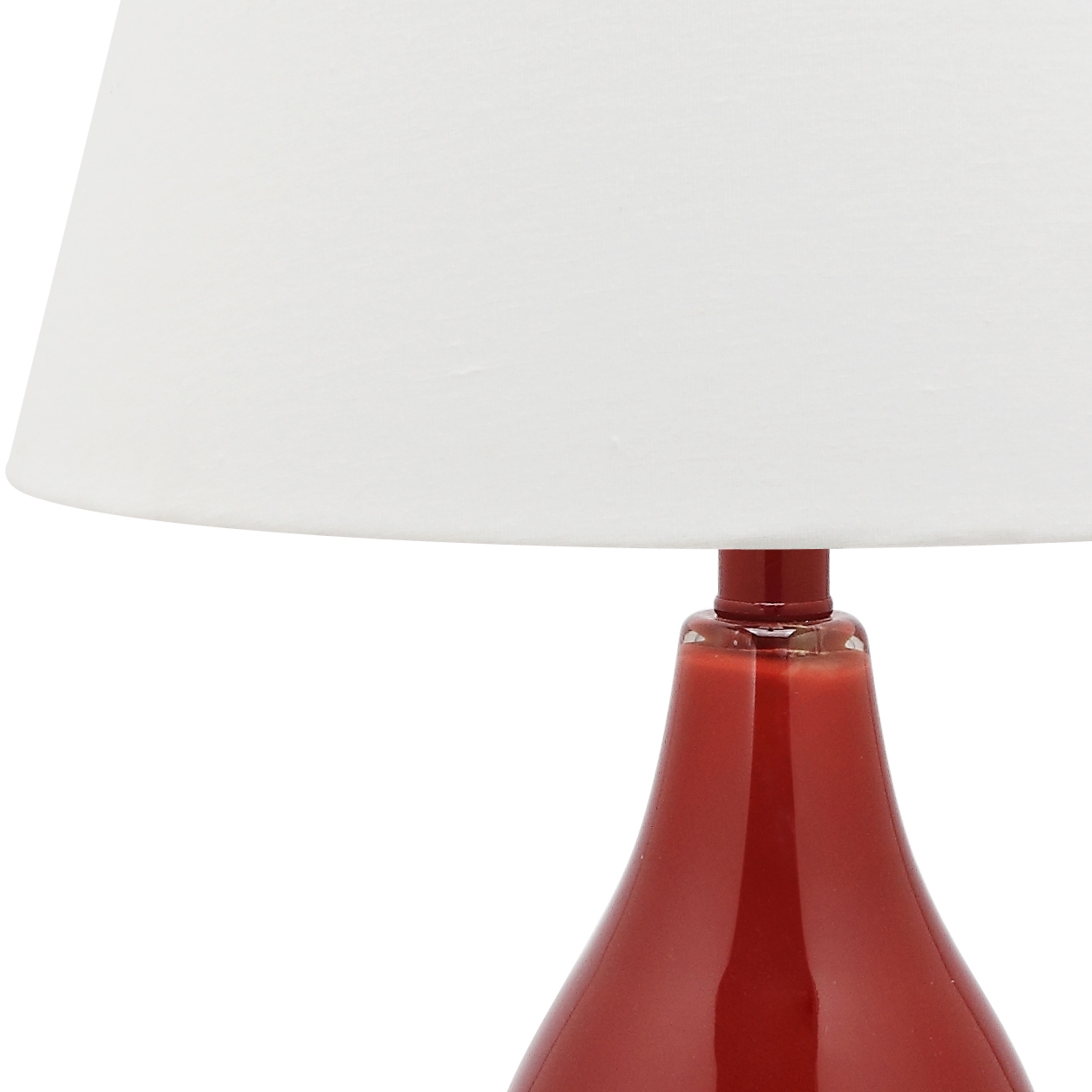 Cybil 26-Inch H Double Gourd Table Lamp - Red - Safavieh - Image 2