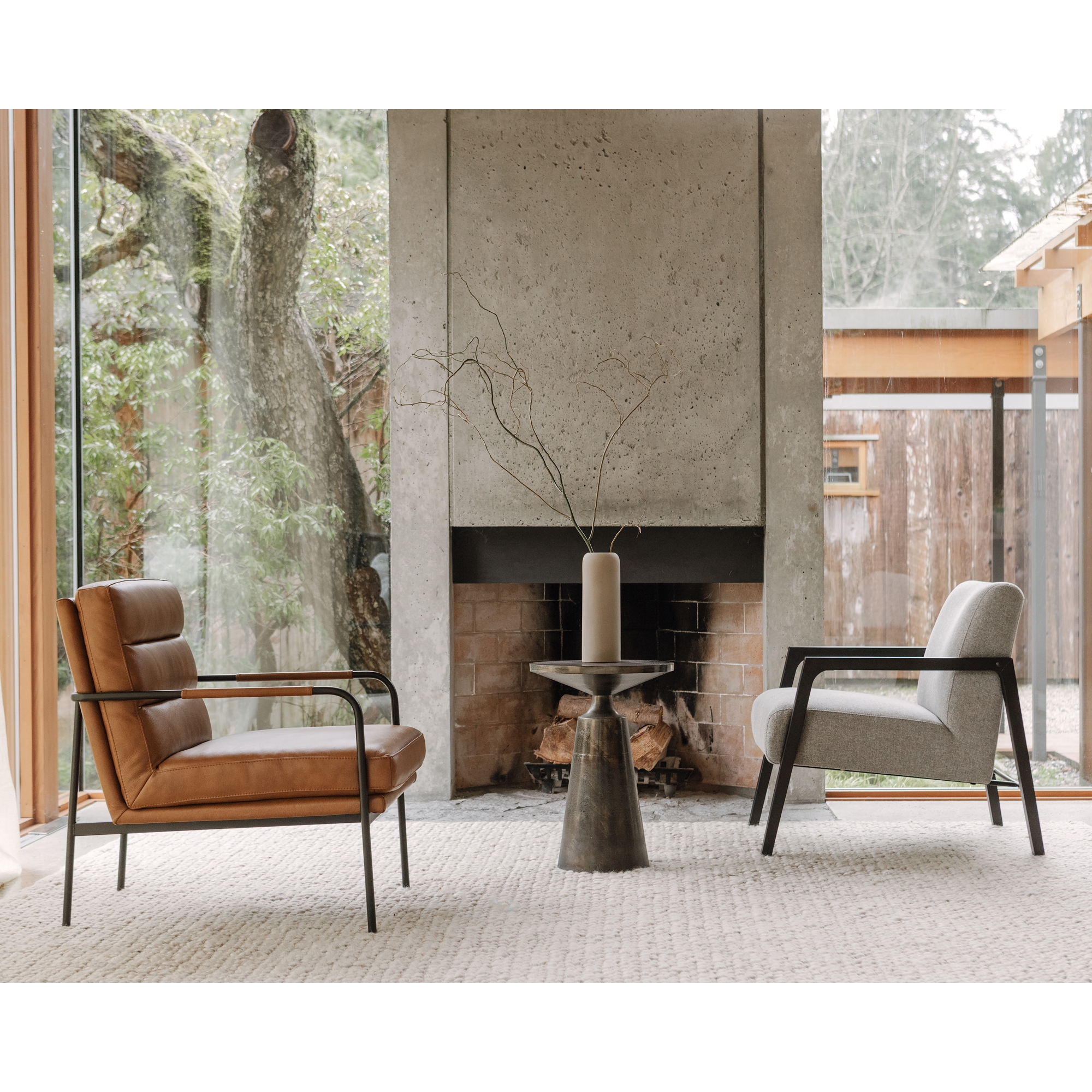 Sonja Accent Table Charcoal Grey - Image 4