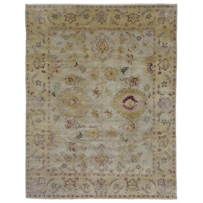 One-of-a-Kind Shumaker Hand-Knotted Peshawar Beige 7' x 10' Wool Area Rug - Image 0