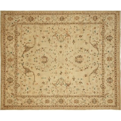 One-of-a-Kind Romona Hand-Knotted Beige 8' x 10' Wool Area Rug - Image 0