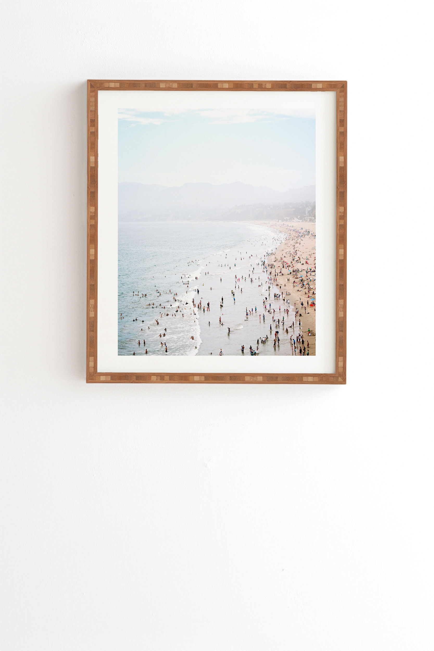 La Summer by Bree Madden - Framed Wall Art Bamboo 11" x 13" - Image 0