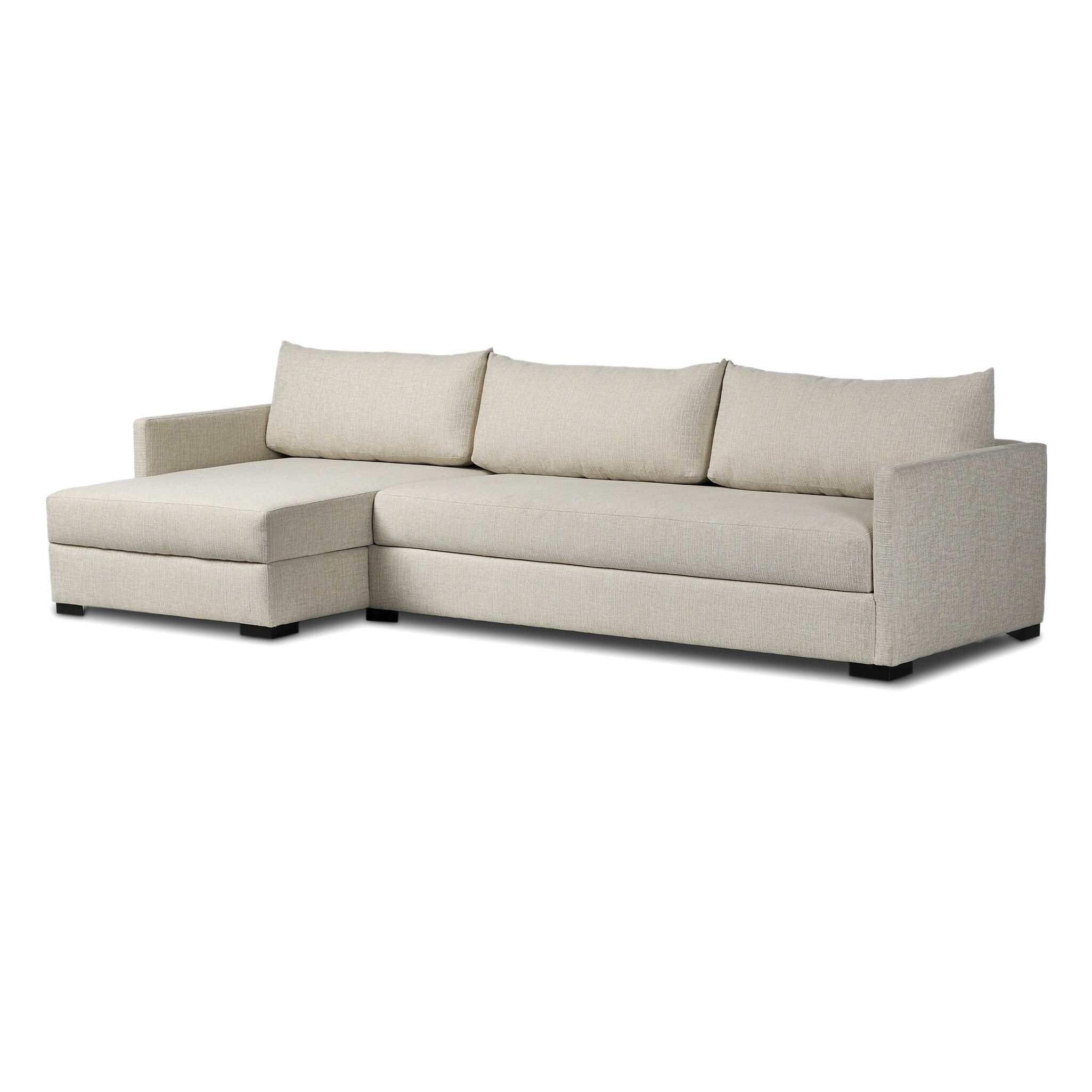 Wickham 2Pc Sleeper Sectional W/Storage - Alameda Snow - Image 1