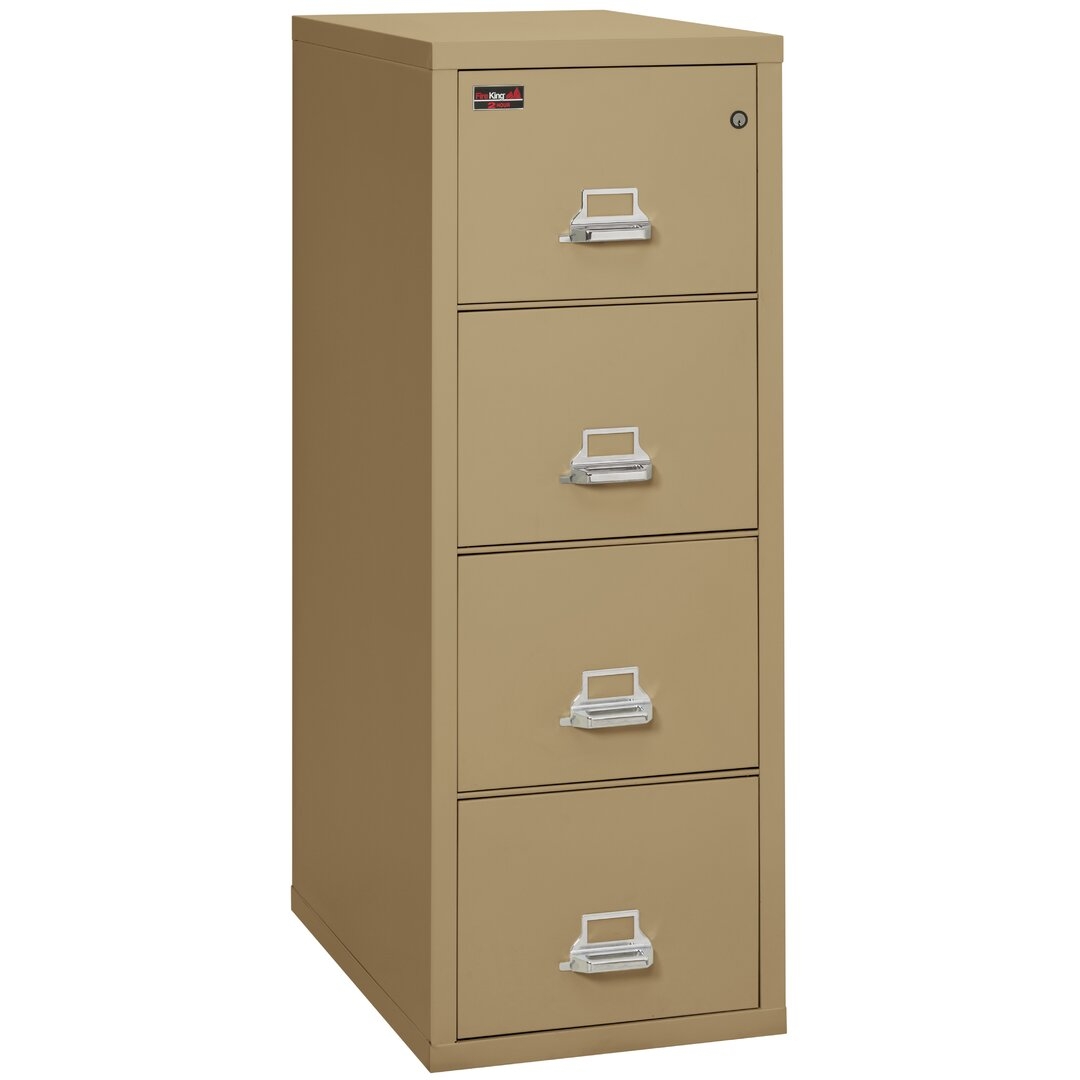 FireKing Fireproof 4-Drawer Vertical File Cabinet - Image 0