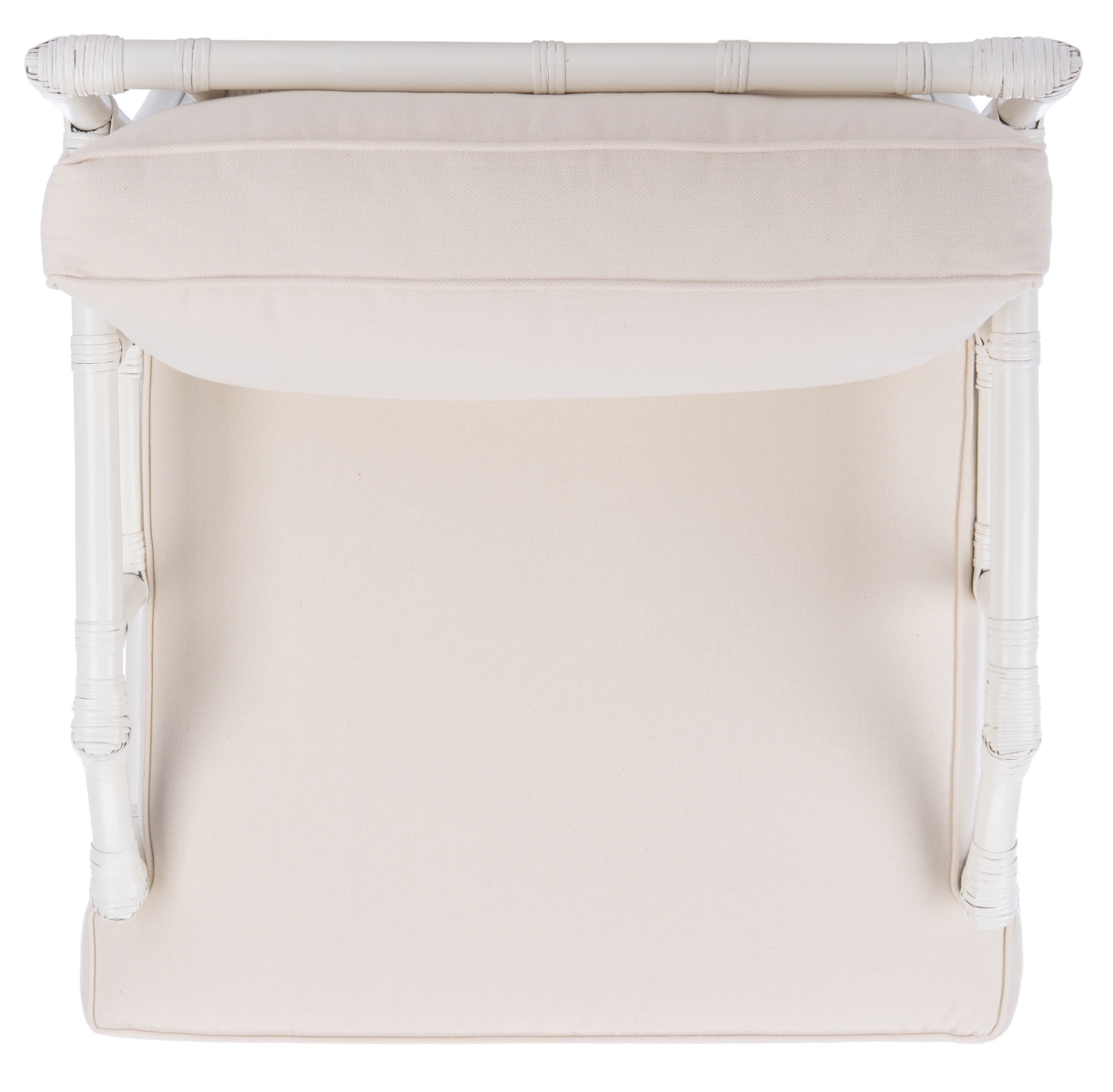 Kazumi Accent Chair W/ Cushion - White / White - Safavieh - Image 4