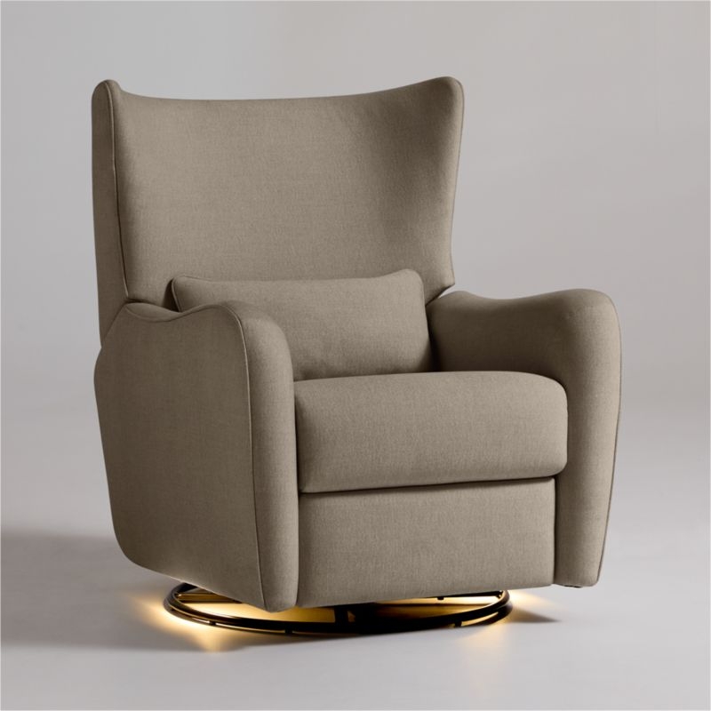 Aurora Sand Castle Nursery Electronic Power Recliner with Night Light - Image 1