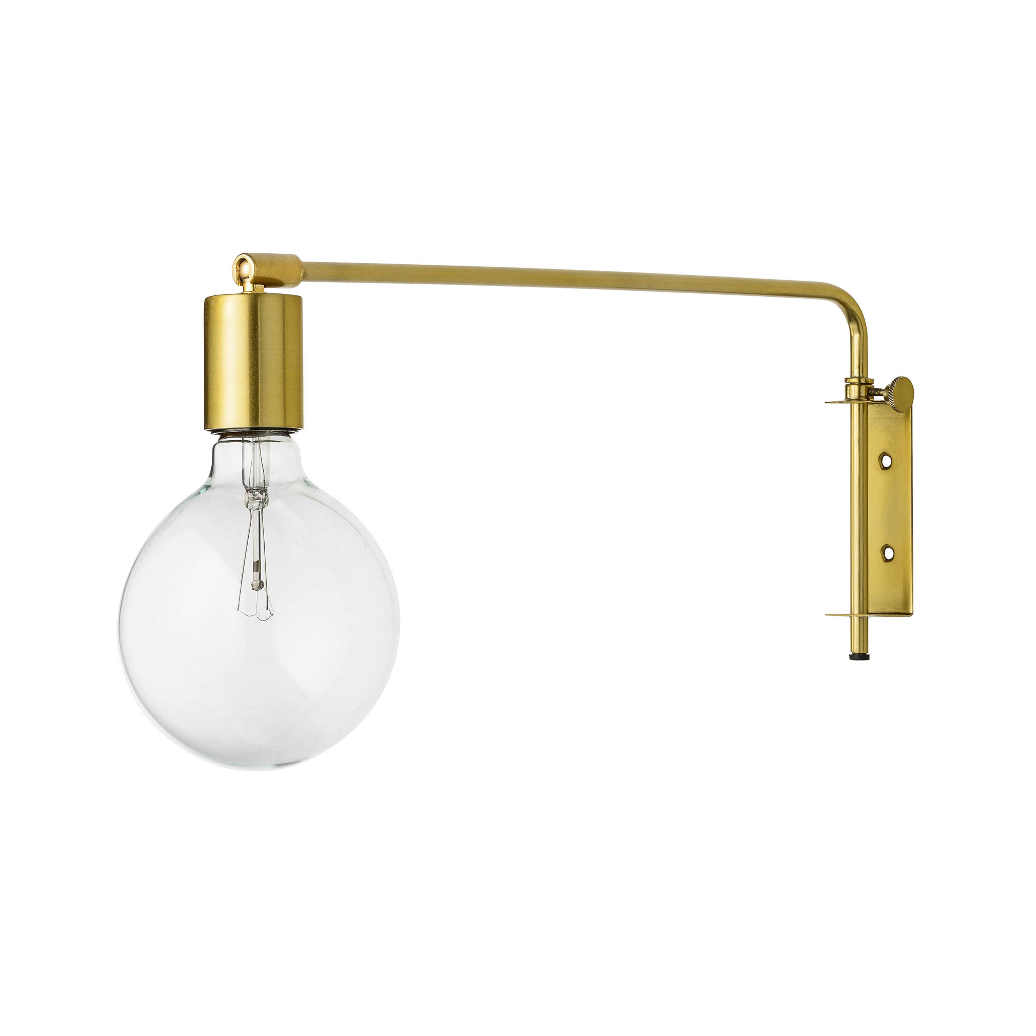 Metal Wall Lamp with Gold Electroplated Finish - Image 0