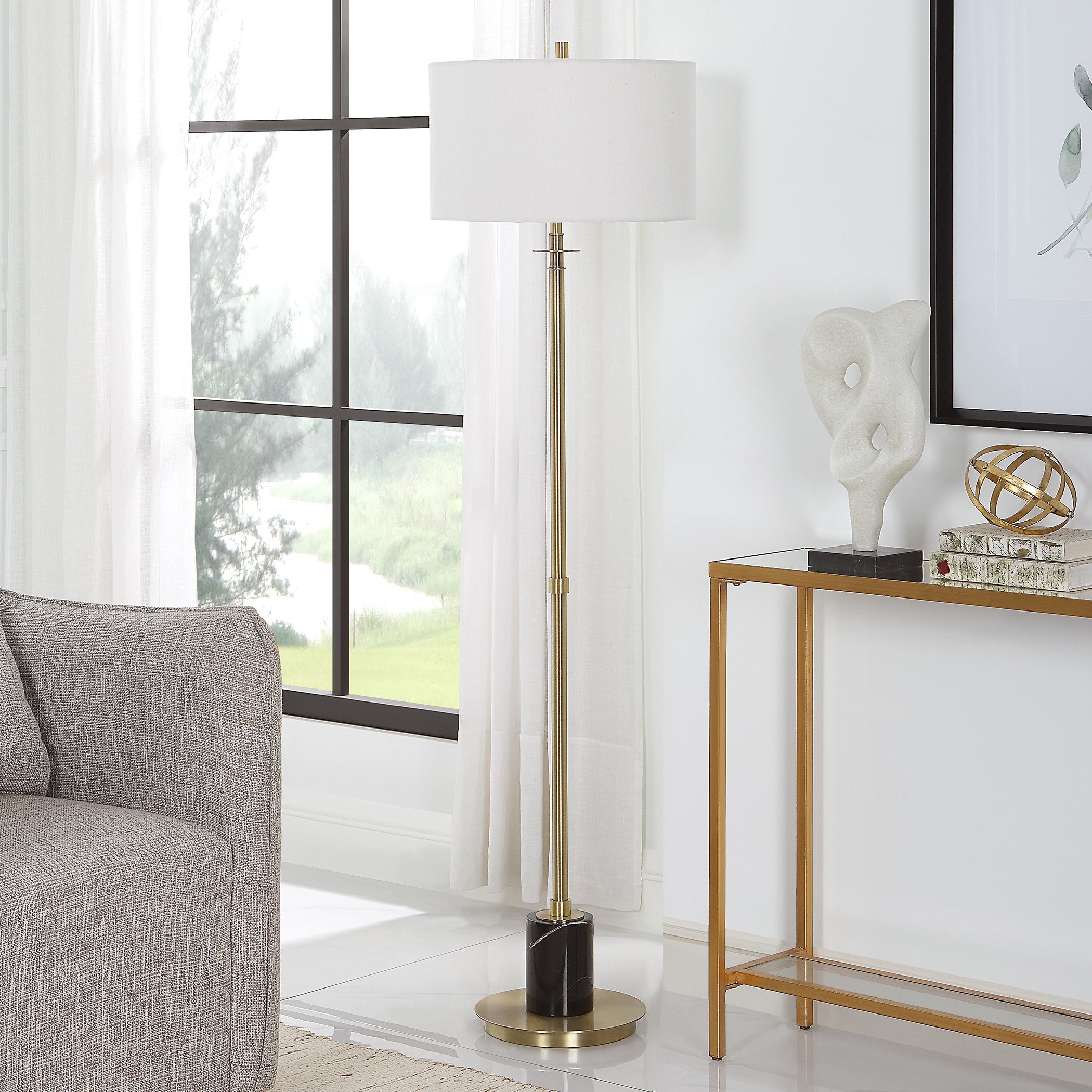 Guard Brass Floor Lamp - Image 2
