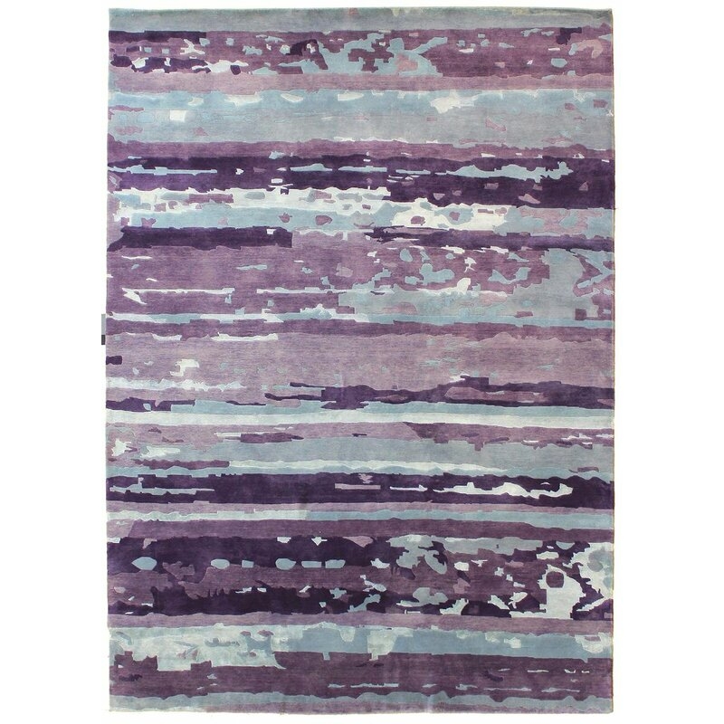 Landry & Arcari Rugs and Carpeting Patinated Look One-of-a-Kind 8'5"" x 11'5"" Area Rug in Purple/Grape/Gray - Image 0