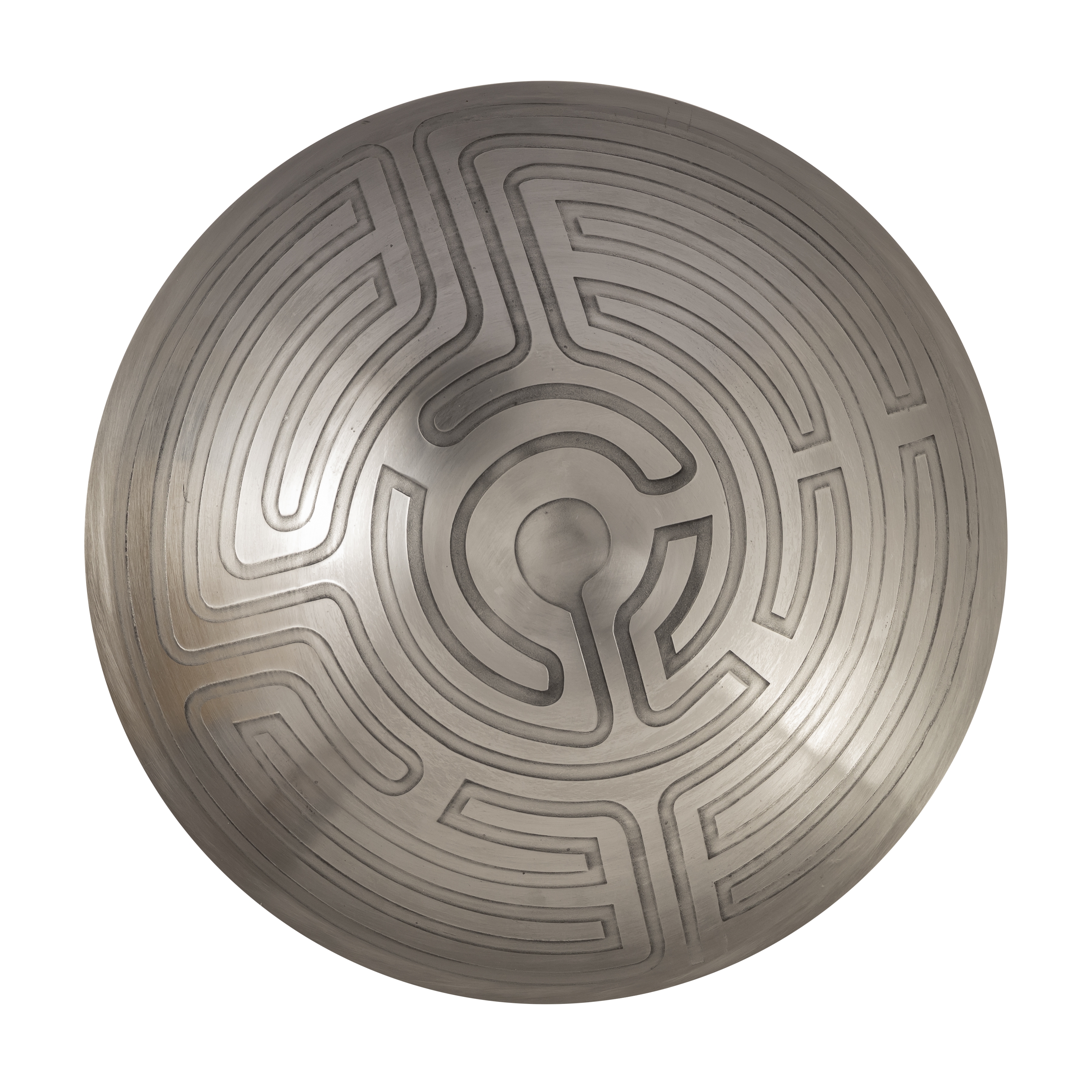 Maze Etched Centerpiece Bowl - Nickel - Image 3