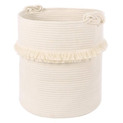 Extra Large Woven Storage Baskets – 17'' X 16'' Cotton Rope Decorative Hamper For Magazine, Toys, Blankets, And Laundry, Cute Tassel Nursery Decor - Home Storage Container - Image 0