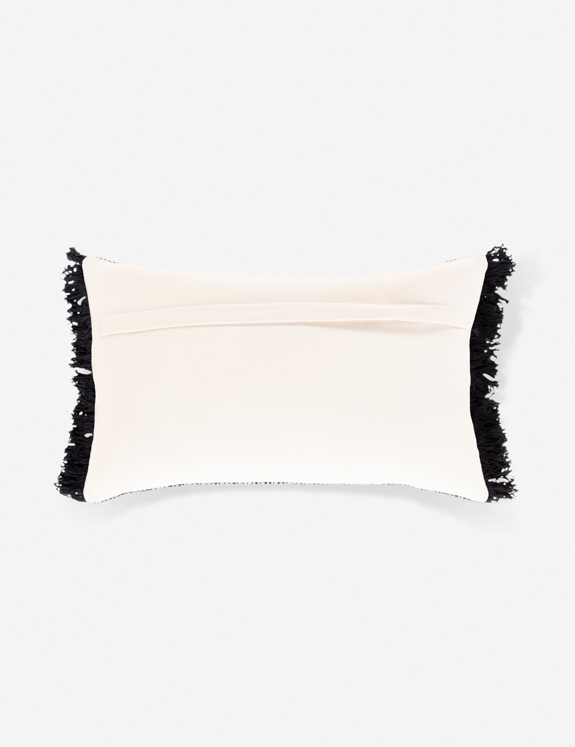 Melanne Lumbar Pillow, Black 20" x 12" - Image 1