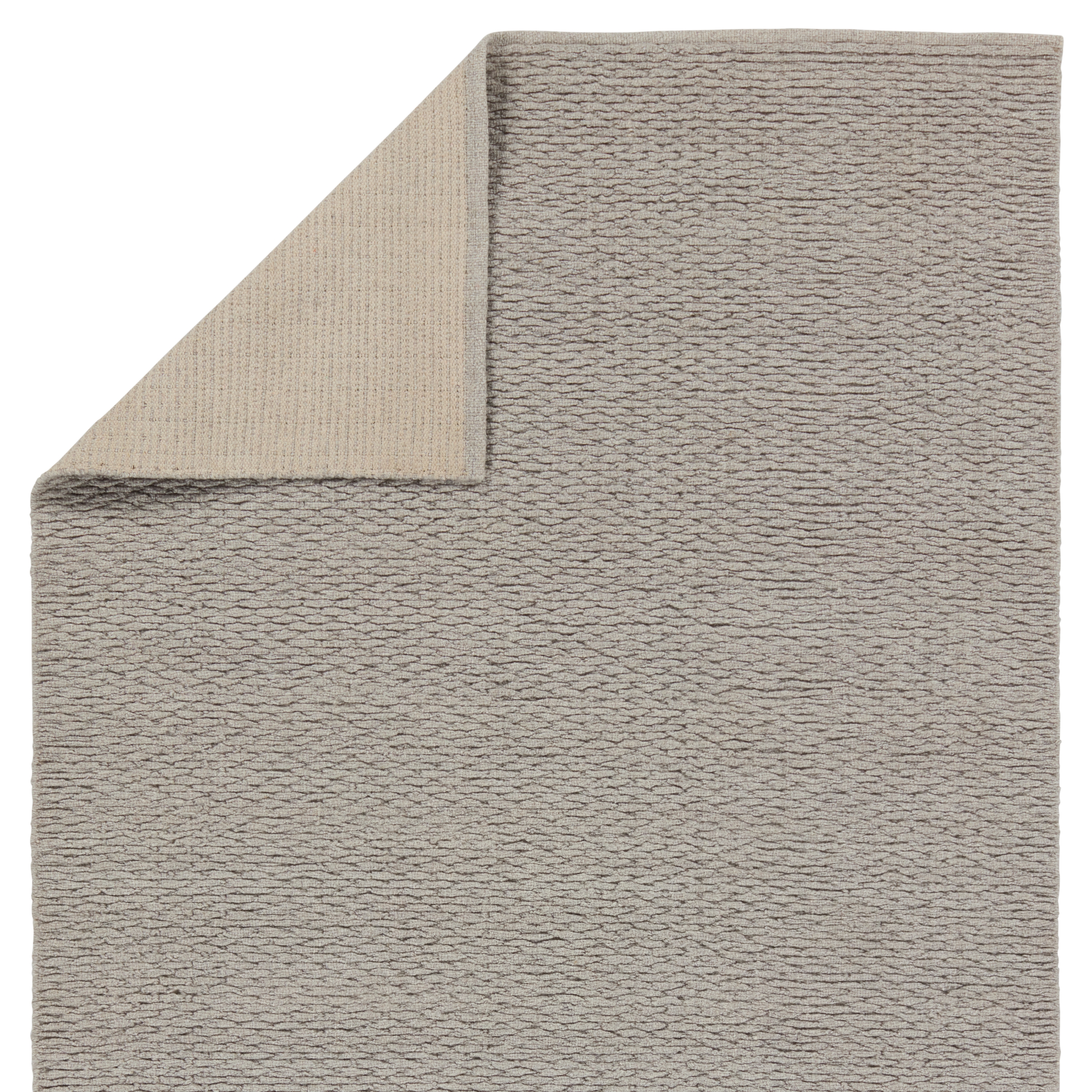 Windcroft Handmade Solid Taupe Area Rug (6'X9') - Image 2