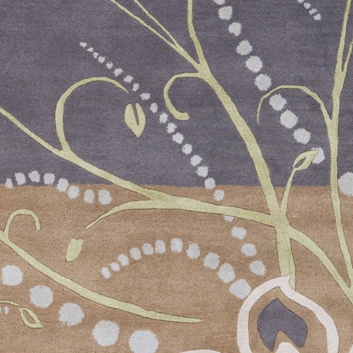 Athena Brown Indoor 9'9" x 9'9" Handmade Rug - Image 0