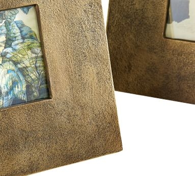 Rena Brass Picture Frame, 5" x 5" (11" x 13" overall) - Image 1