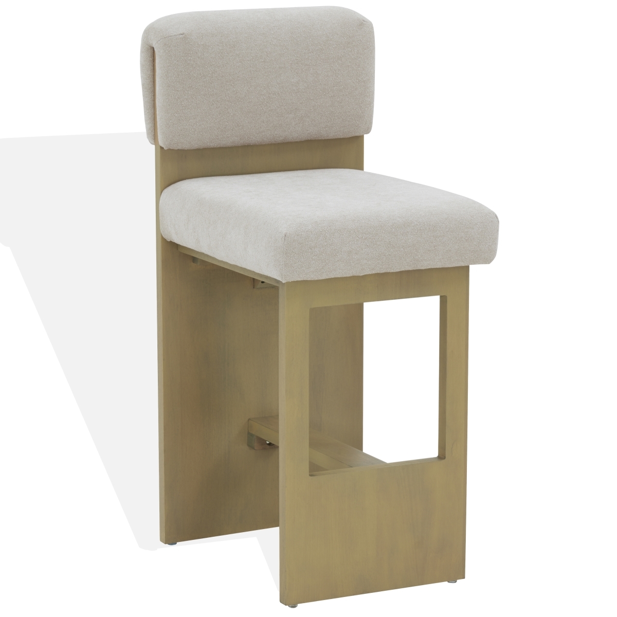 Naja Modern Counter Stool - Taupe/Natural - Image 3