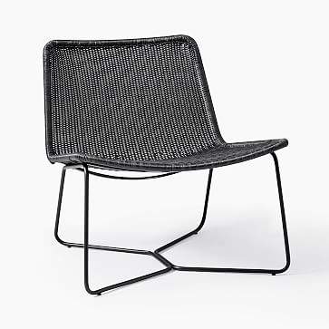 Outdoor Slope Collection Charcoal Lounge Chair - Image 0