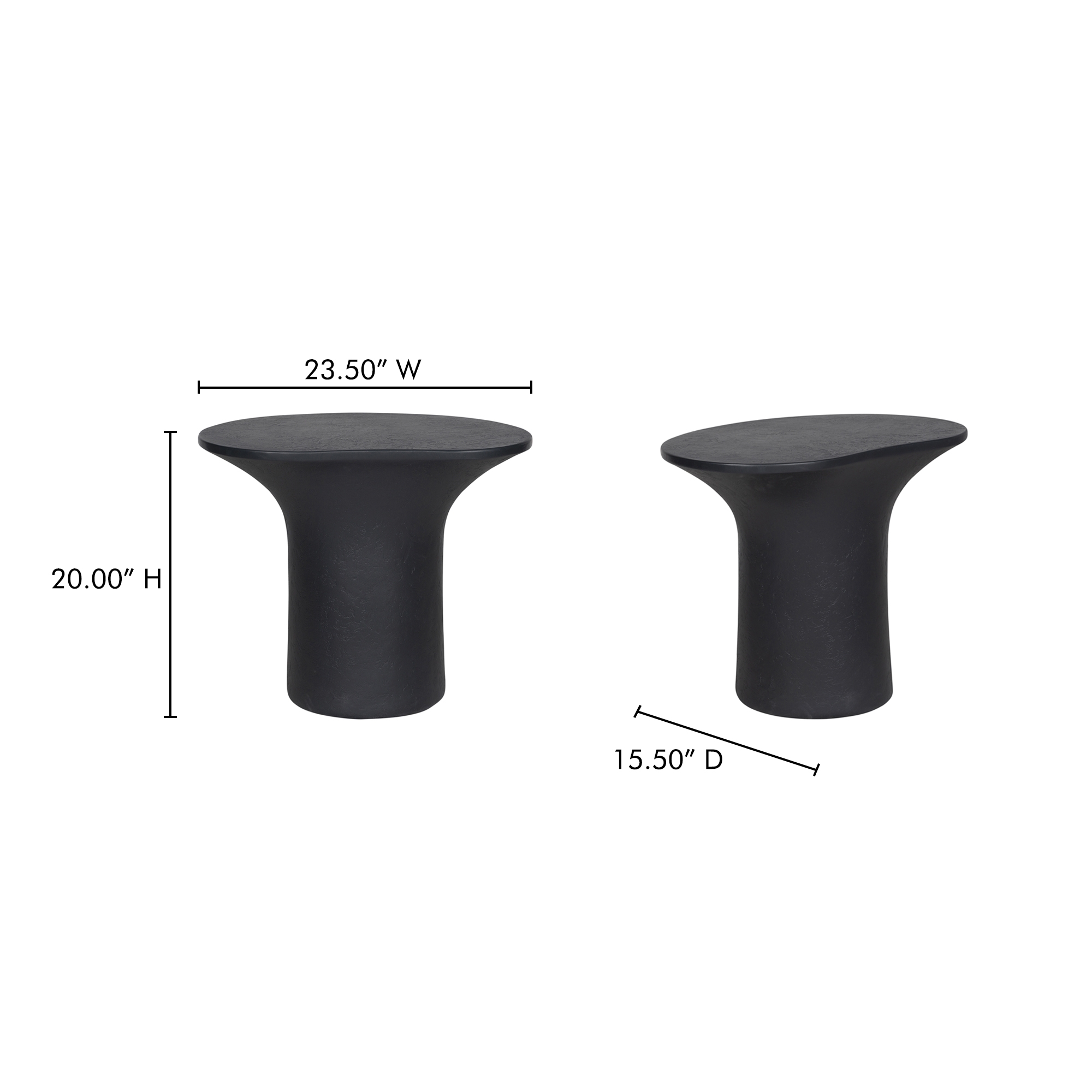 Yumi Outdoor Accent Table Black - Image 8