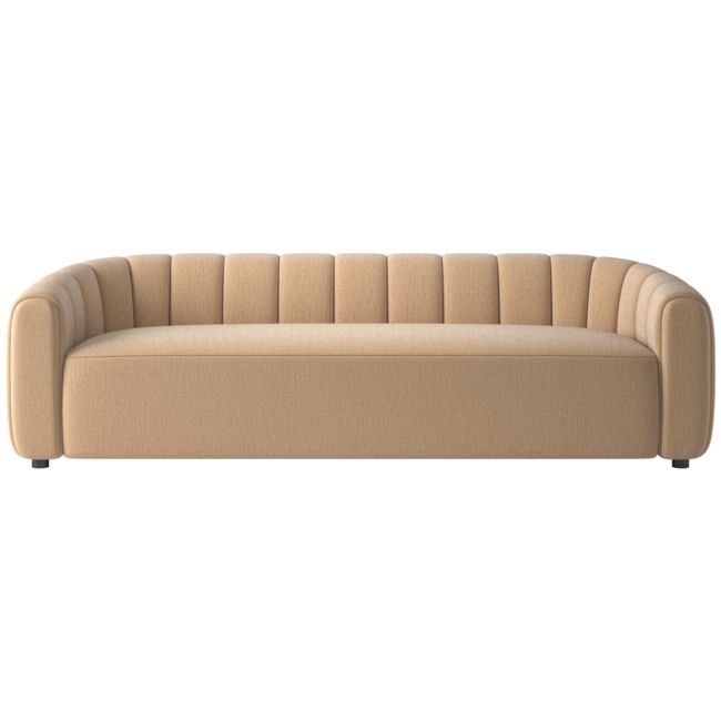 Fitz 97.5" Sofa Coverlet Wheat - Image 0