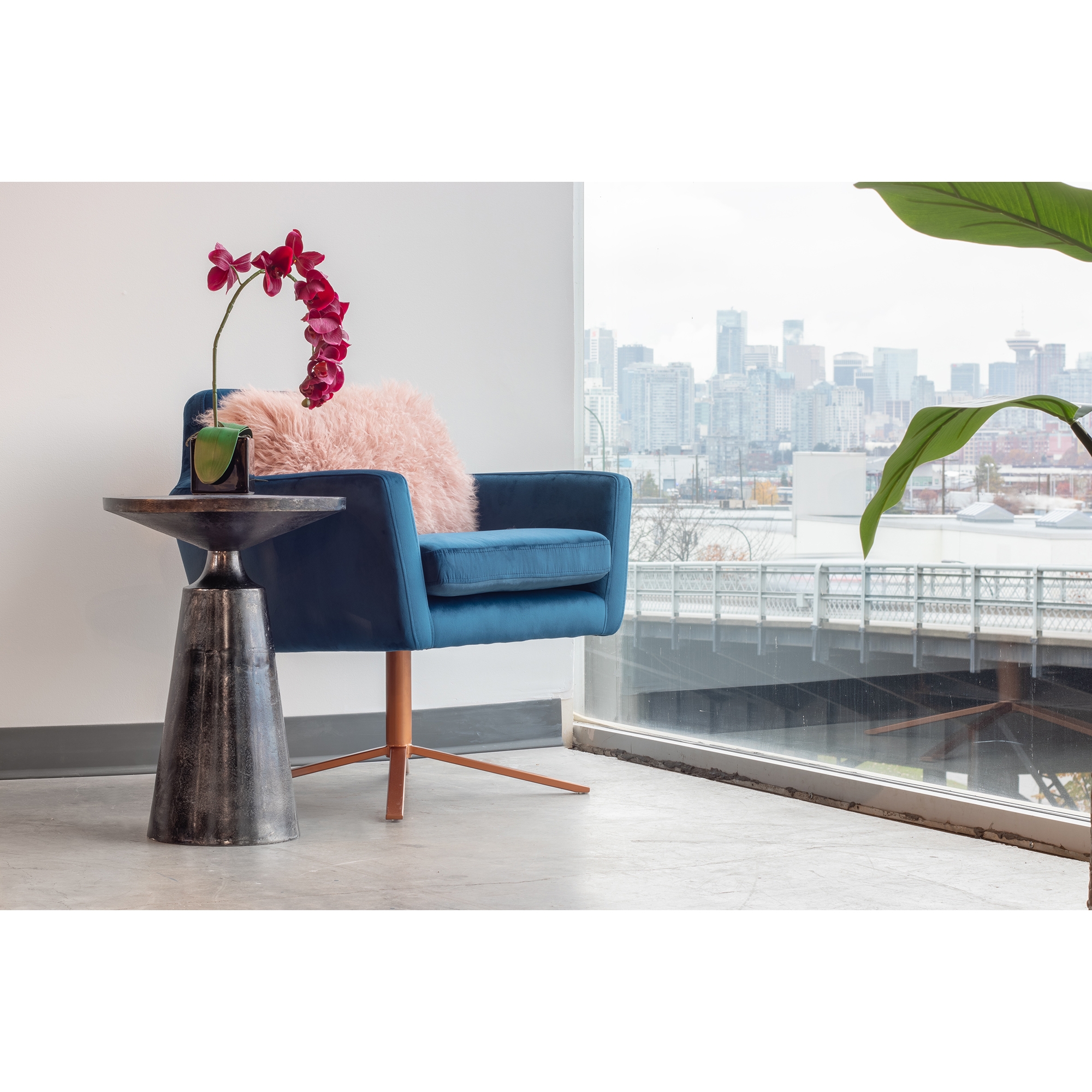 Sonja Accent Table Charcoal Grey - Image 3