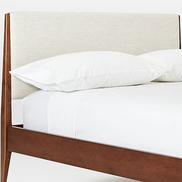 Modern Show Wood Bed King, Twill, Wheat - Image 5