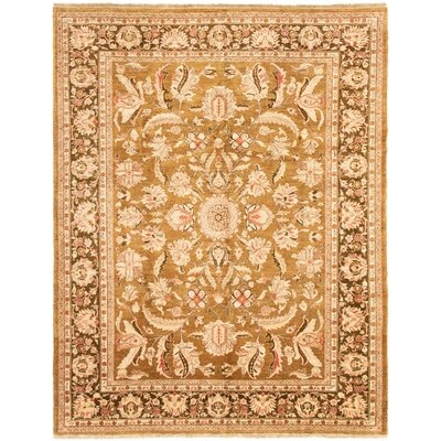 One-of-a-Kind Pillager Hand-Knotted 2010s Ziegler Brown 8'11" x 11'7" Wool Area Rug - Image 0