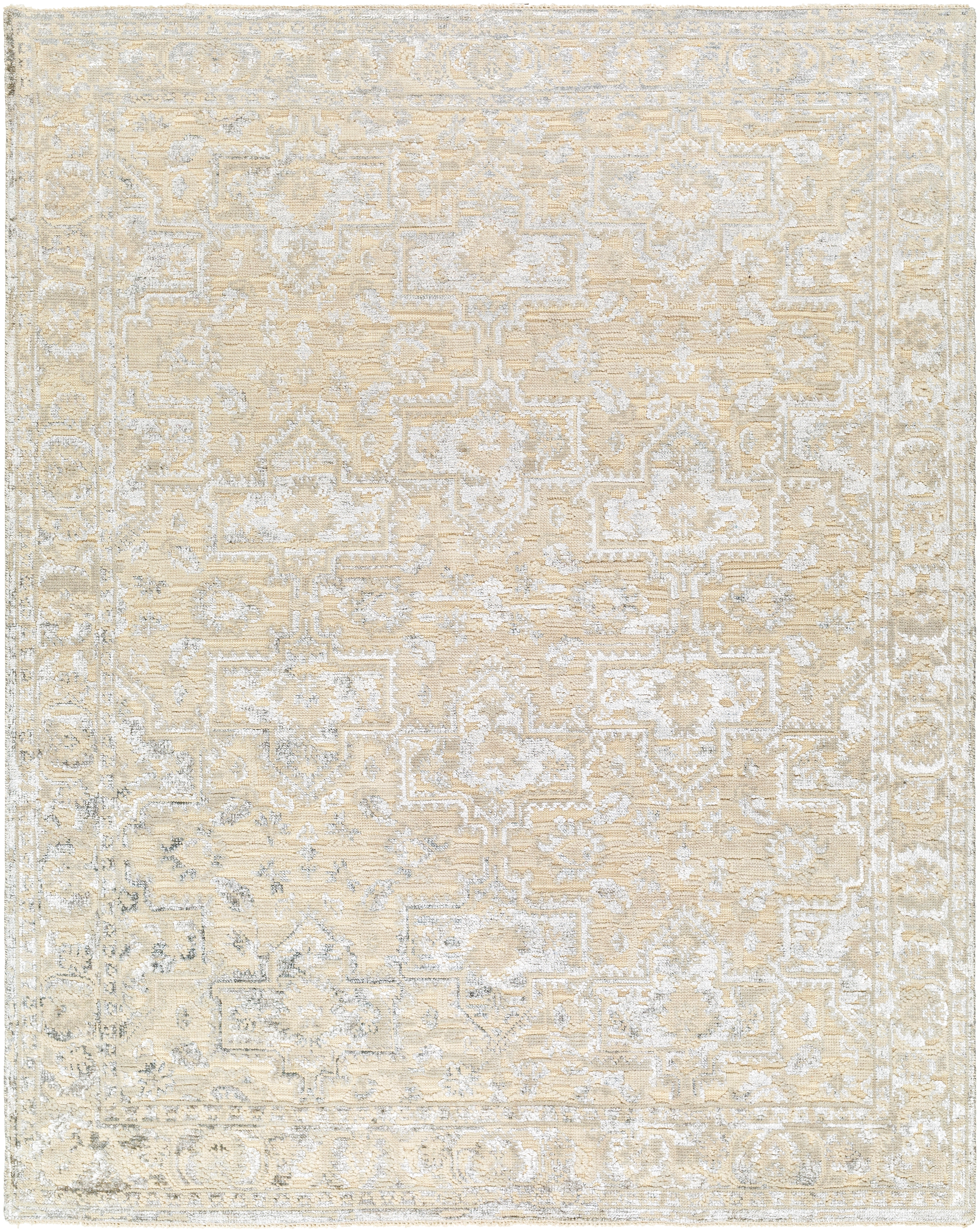 Waterloo Beige Indoor 10' x 14' Handmade Rug - Image 0