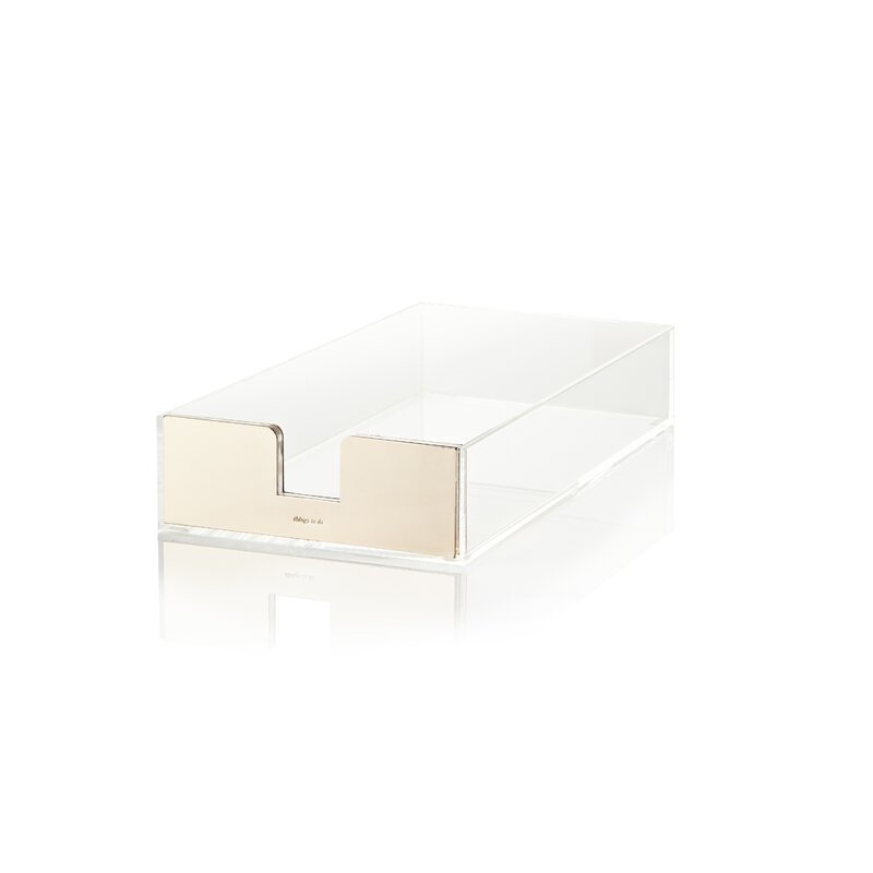 kate spade new york Acrylic Letter Tray, Gold - Image 0