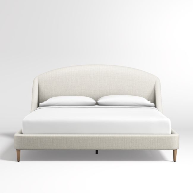 Lafayette Natural Upholstered King Bed without Footboard - Image 0