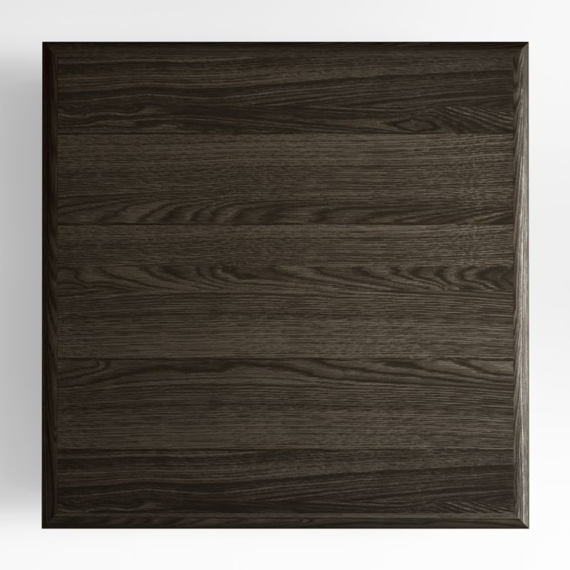 Preto Ebonized Ash Wood and Metal 50" Square Coffee Table - Image 7