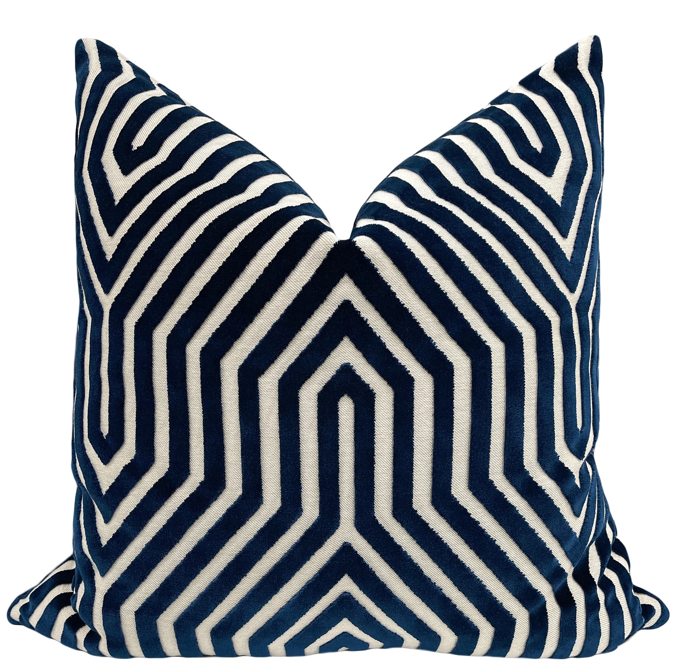 VANDERBILT VELVET // BLEU - 20” X 30” QUEEN SHAM - Image 0