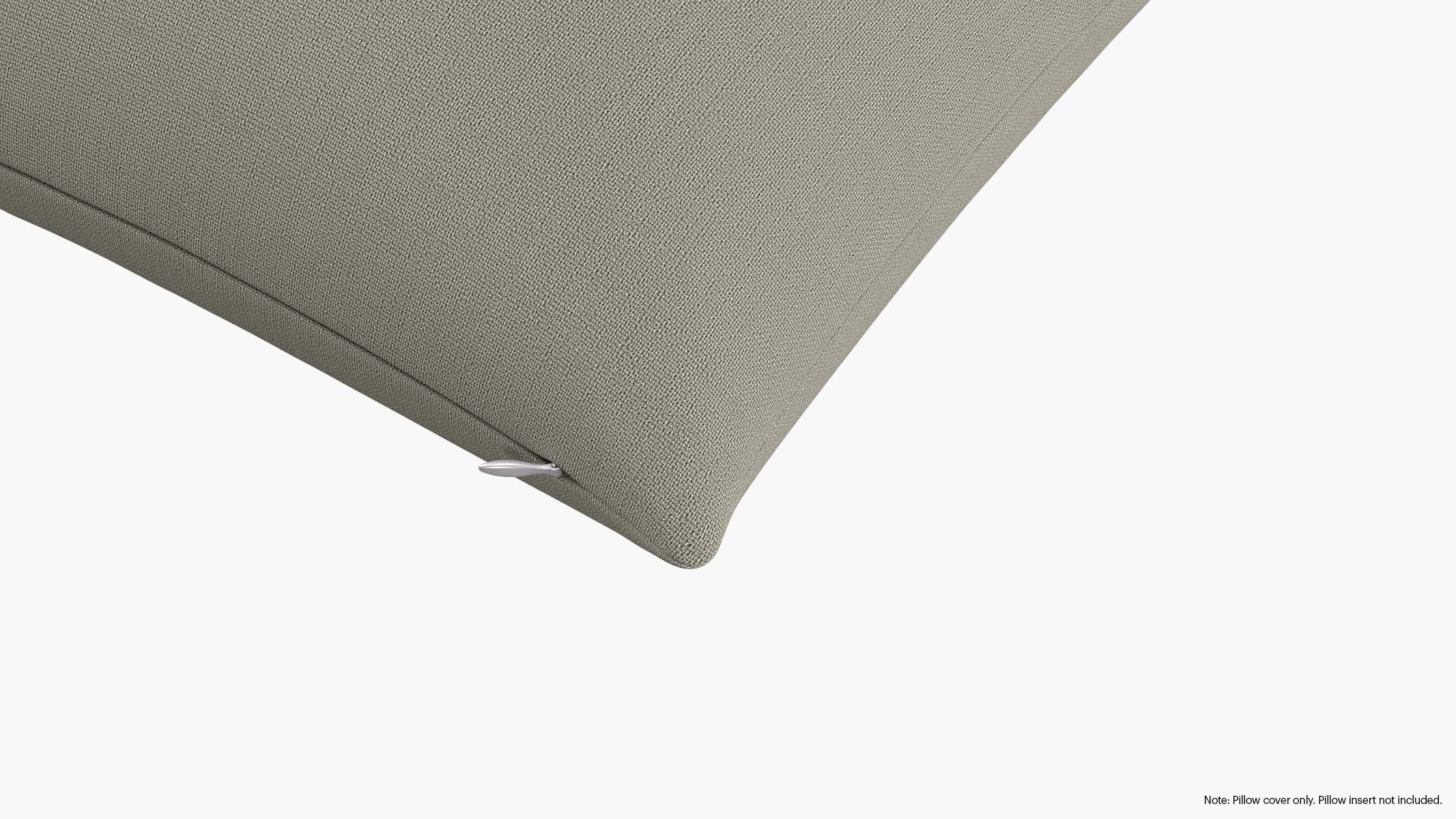 Throw Pillow Cover 20", Putty Everyday Linen, 20" x 20" - Image 1