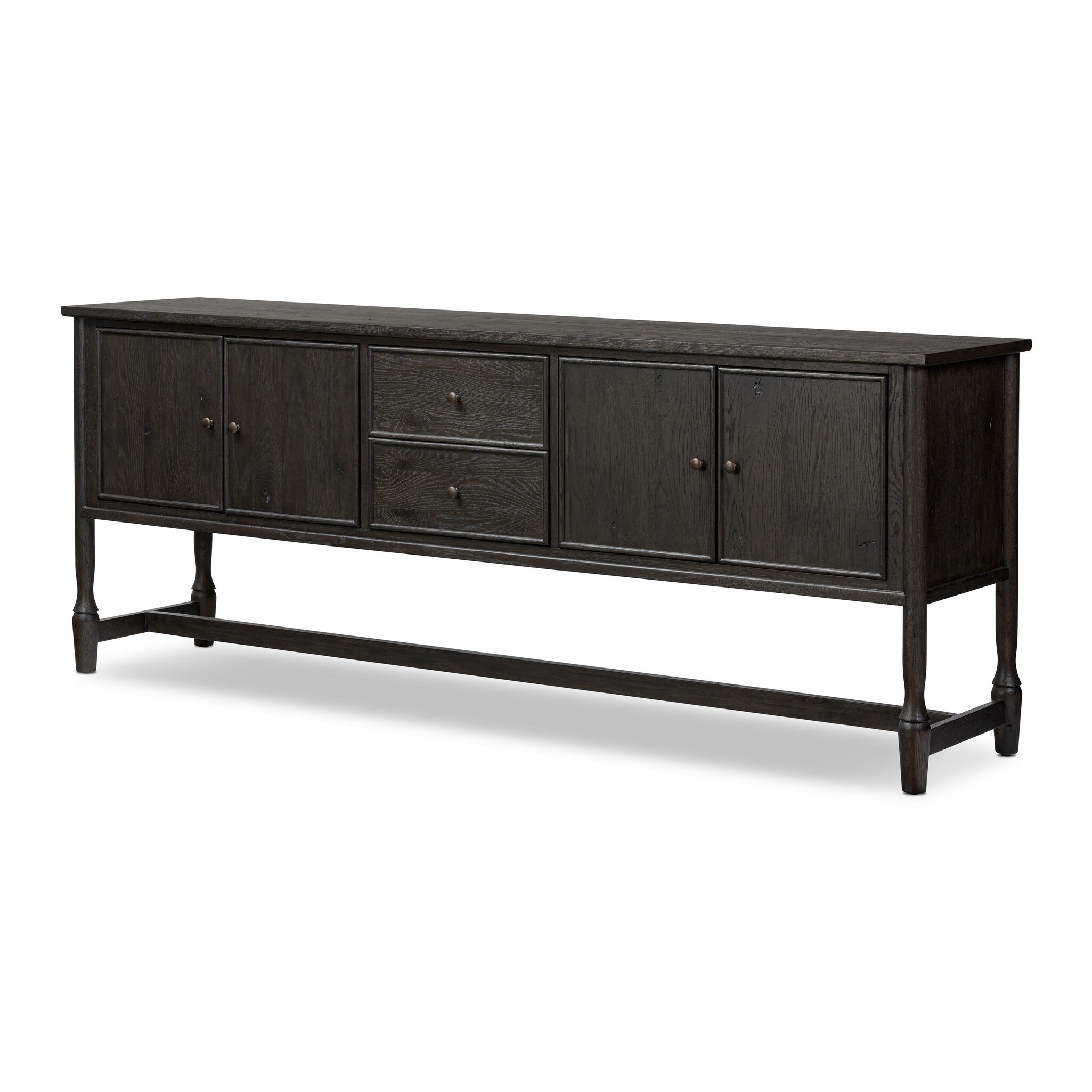 Bari Sideboard - Cracked Smoked Black Veneer by Amber Lewis x Four Hands - Image 1