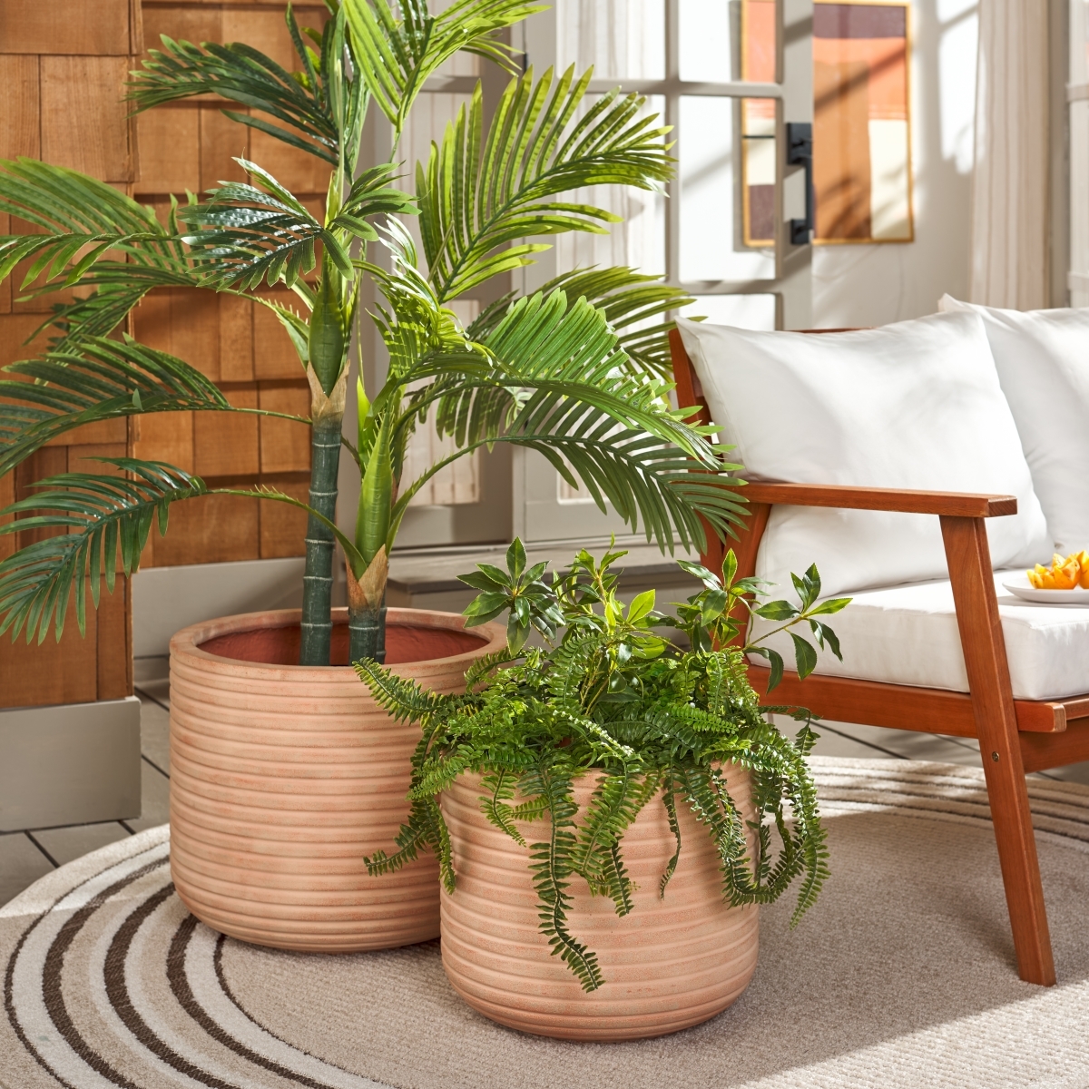 Indoor-Outdoor Nardo Planter Pot - Set Of 2 - Terracotta - Safavieh - Image 1