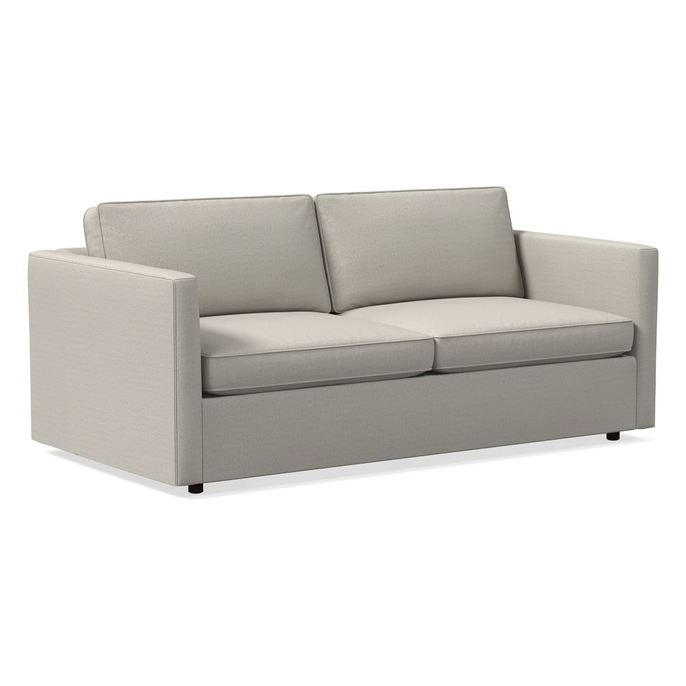 Harris 76" Multi-Seat Sofa, Standard Depth, Performance Basket Slub, Pearl Gray - Image 0