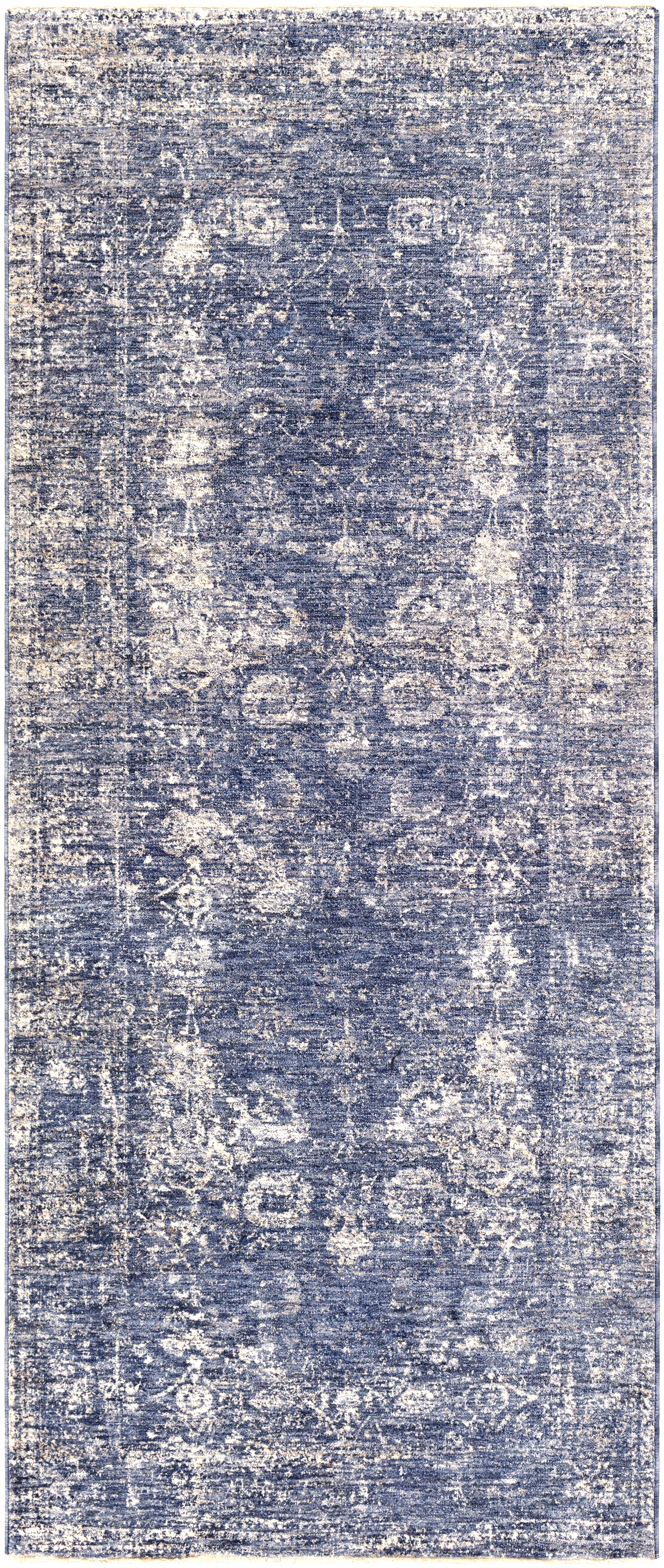 Lincoln Gray Indoor 3'3" x 8' Machine Woven Rug - Image 0