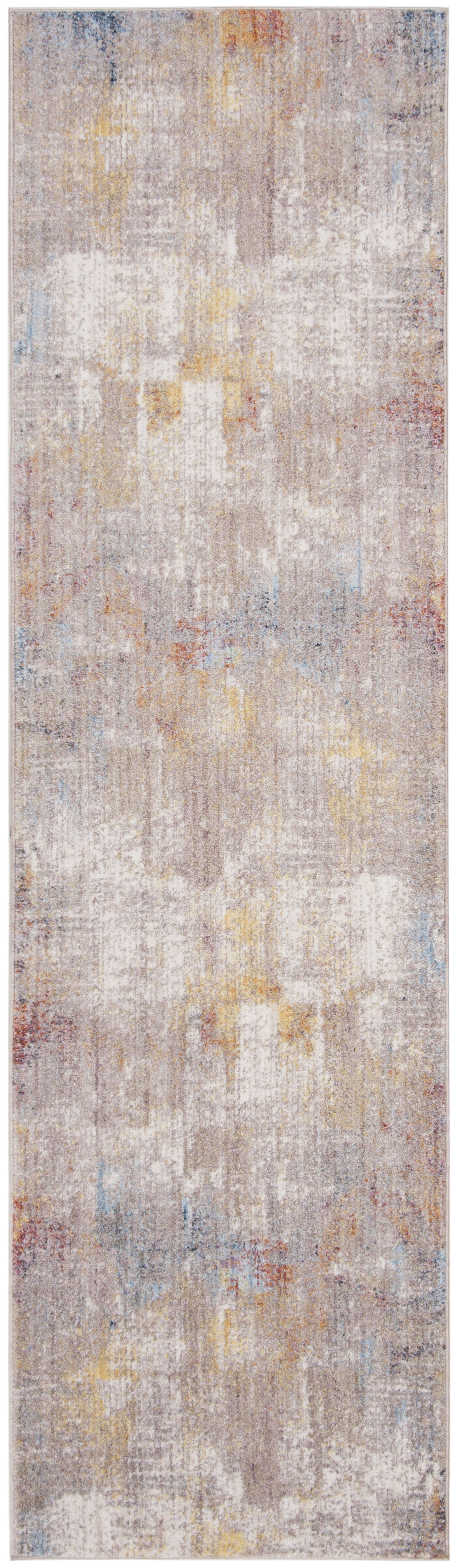 Arlo Home Woven Area Rug, MNY645A, Grey/Gold,  2' 3" X 8' - Image 0