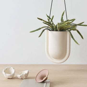 Misewell Portico Hanging Planter, White - Image 3