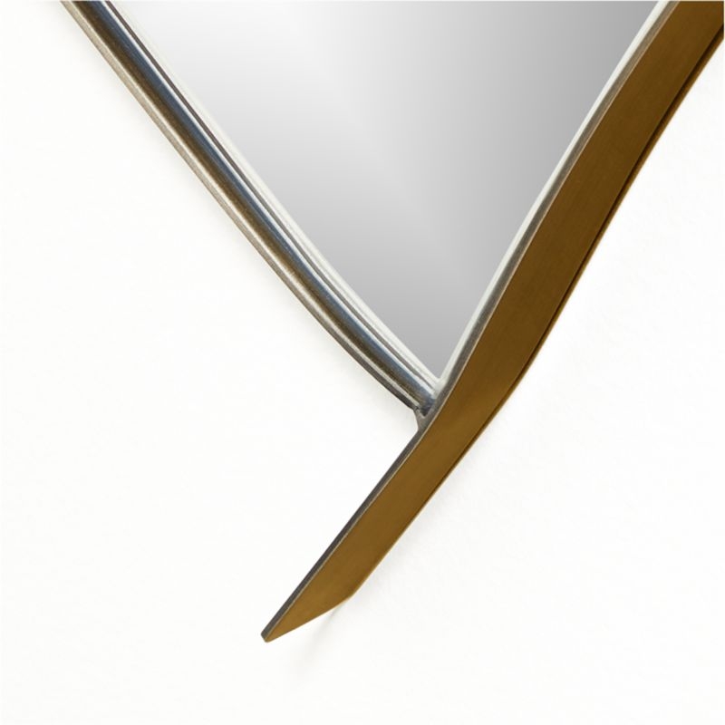 Large Heart Brass Metal Wall Mirror by Leanne Ford - Image 3