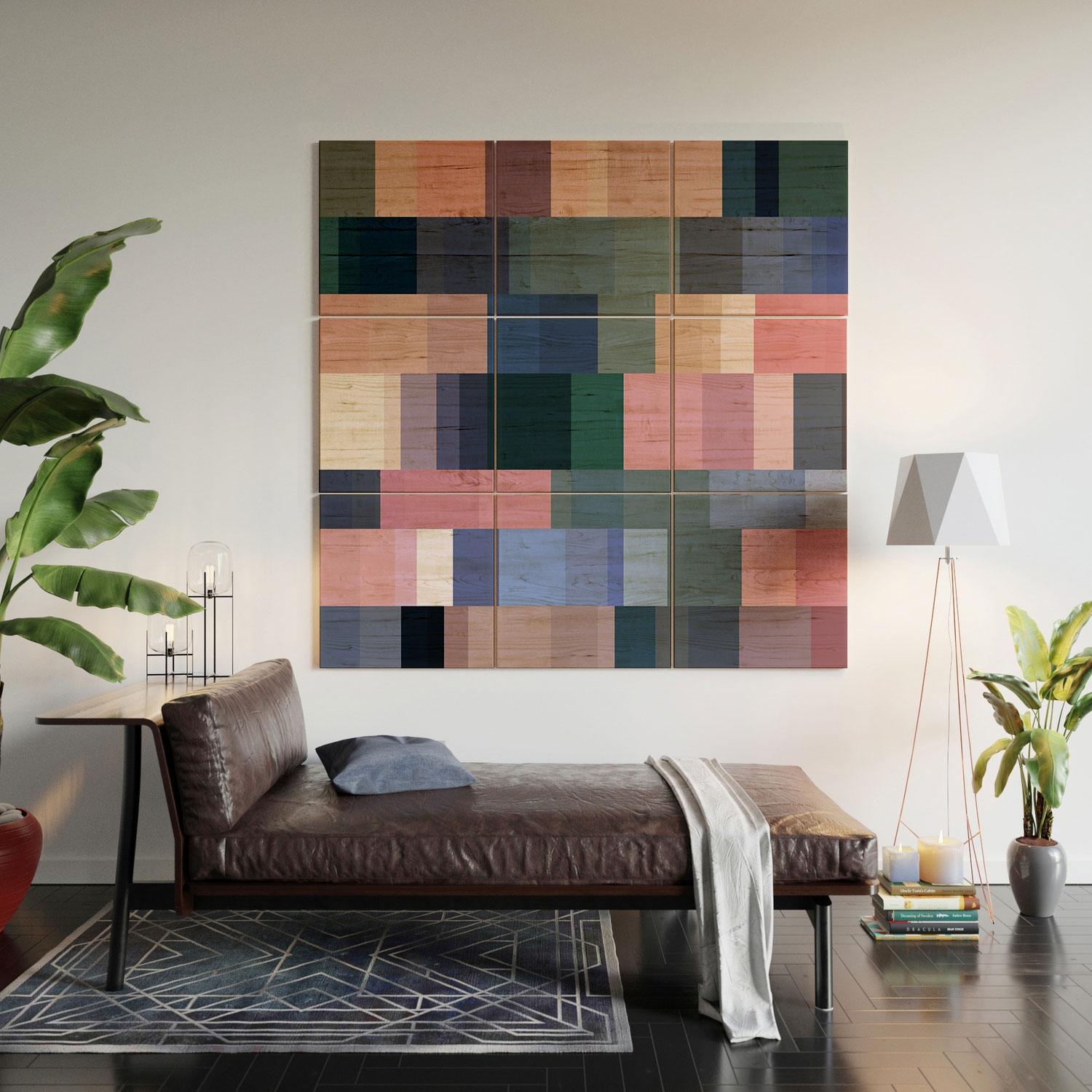 Nordic Combination 30 A by Mareike Boehmer - Wood Wall Mural3' X 3' (Nine 12" Wood Squares) - Image 0