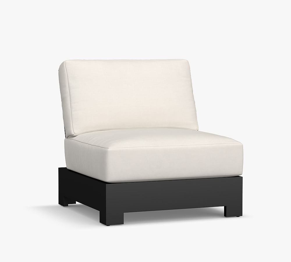 Malibu Platform Lounge Chair Cushion, Sunbrella(R); Heather Gray - Image 0