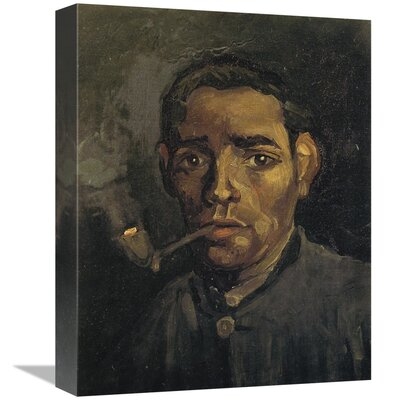 'Head of a Man' by Vincent Van Gogh Print on Canvas - Image 0