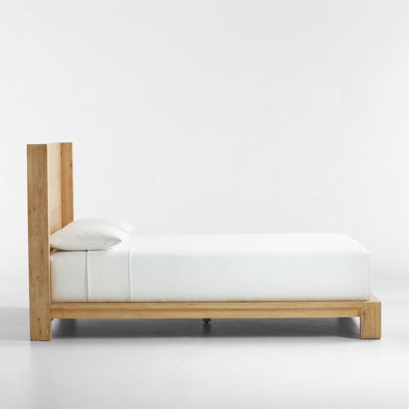 Terra Natural White Oak Wood Queen Bed - Image 2
