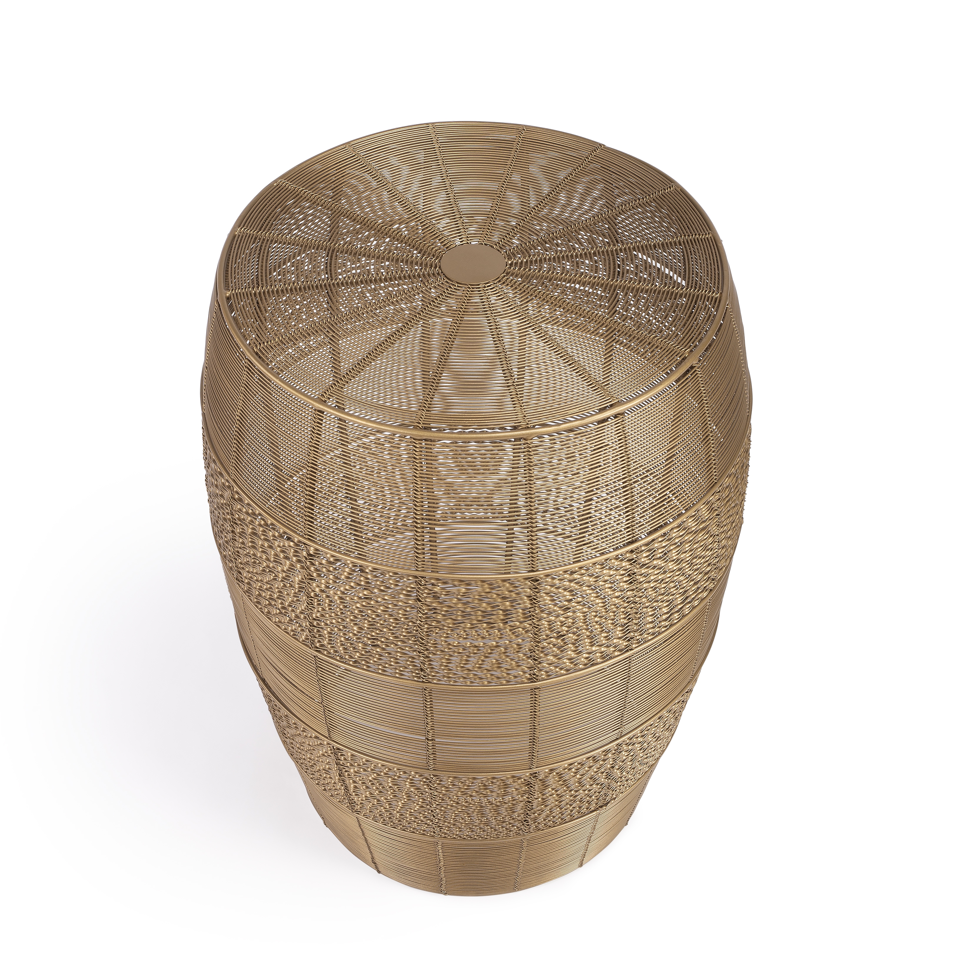 Bellarose Polished Gold Side Table - Image 0