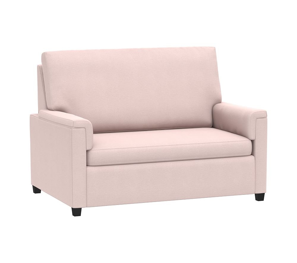 Dream Sleeper Chair Sleeper Chair Chenille Plain Weave Washed Blush - Image 0