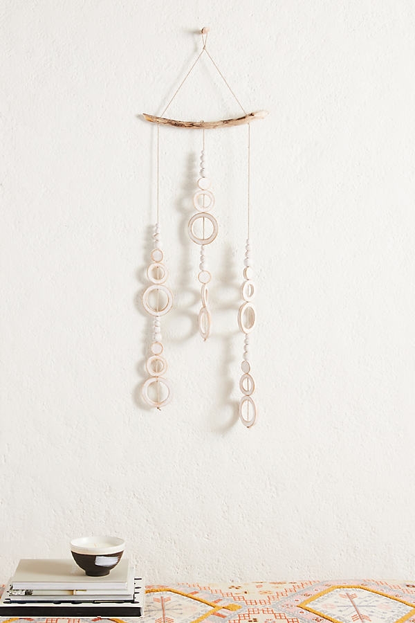 Circle Drop Wall Hanging By Janelle Gramling in White Size S - Image 0