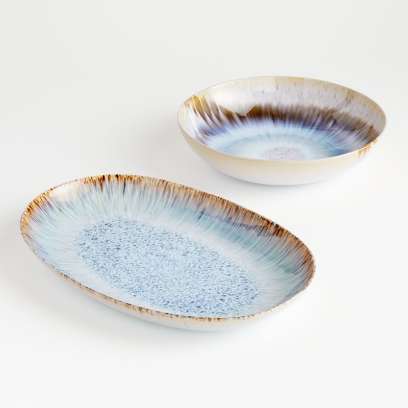 Julo Blue and White Serving Bowl - Image 2