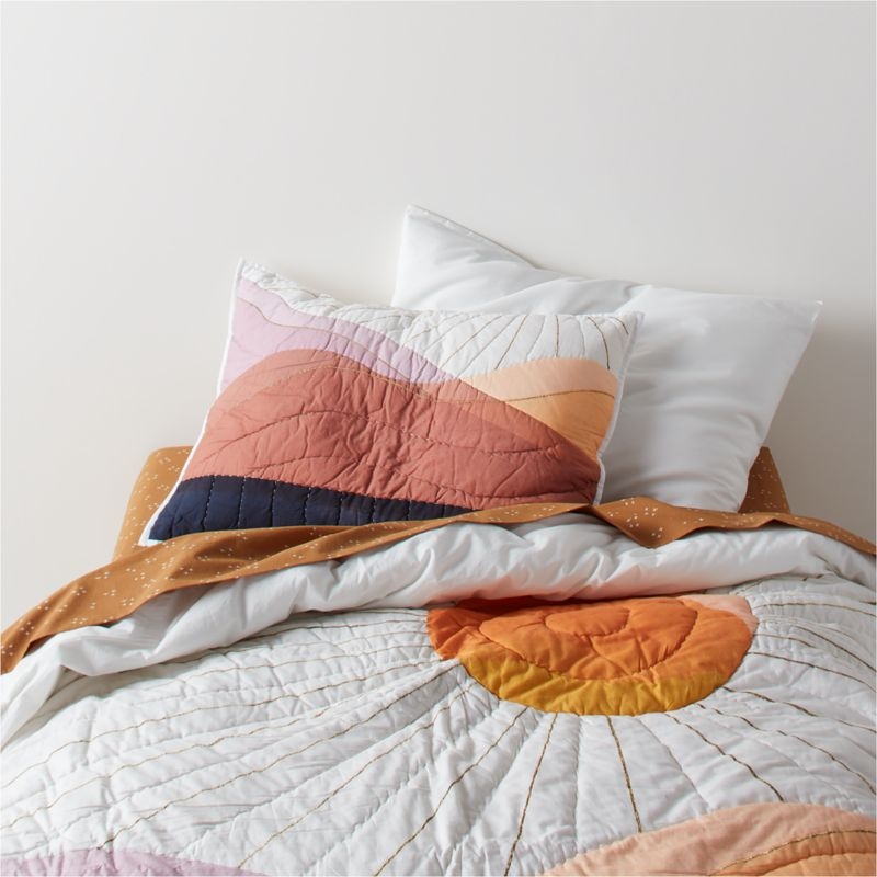 Cozy Cloud Twinkle Brulee Brown Washed Organic Cotton Kids Full Sheet Set - Image 2