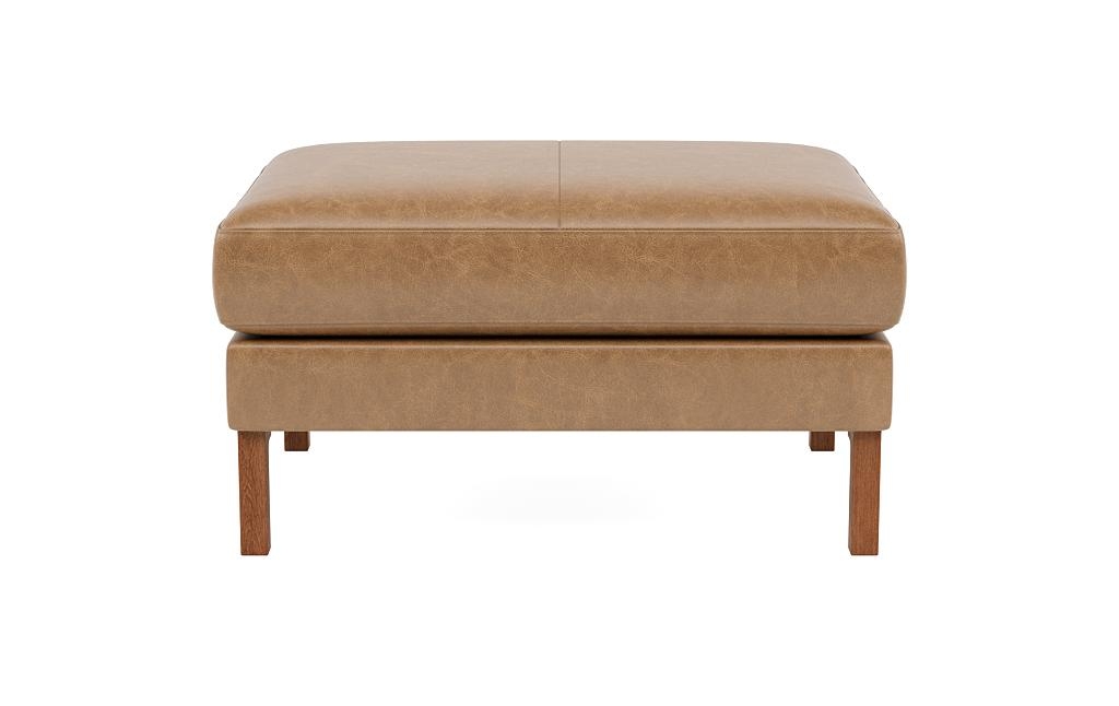 Winslow Leather Rectangular Ottoman - Image 0