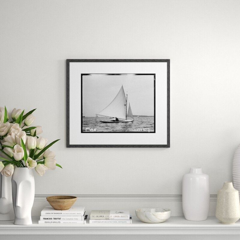 Soicher Marin Finn & Ivy 'Black and White Sailboats' Photographic Print - Image 0