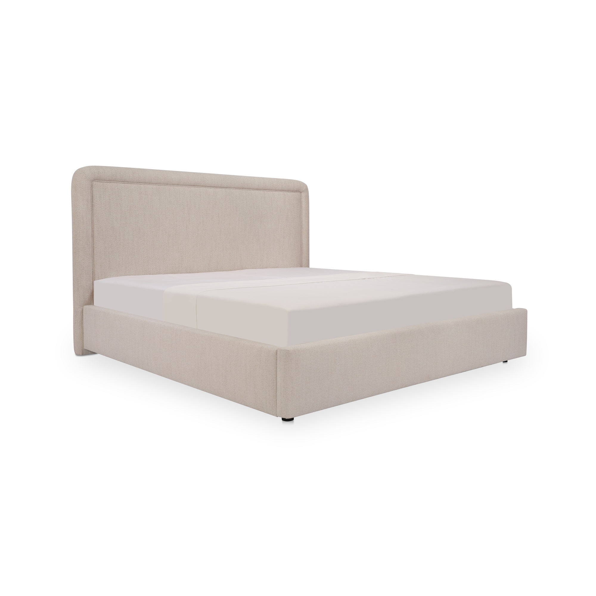 Simon King Storage Bed Flecked Beige - Image 1